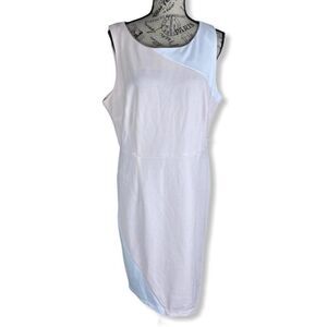 Sharagano Colorblock Sleeveless midi dress- 14